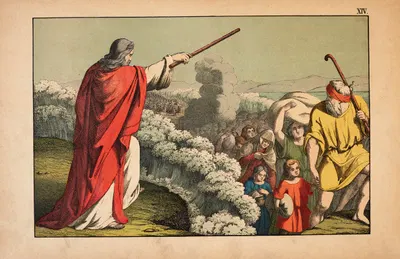 The crossing of the Red Sea by Theodor Eckardt, 1879 — digital art print download