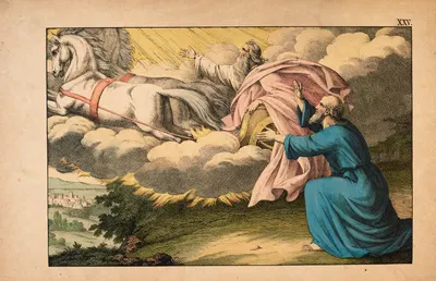 Elijah on Mount Carmel (the chariot of fire) by Theodor Eckardt, 1879 — digital art print download