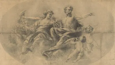 Zeus and Hera by Карел Витезслав Машек, 1895 — digital art print download