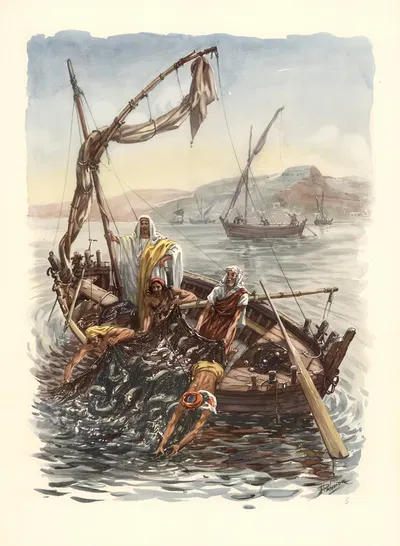 Peter's fishing rod by J. Pander, 1953 — digital art print download