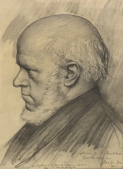 Adolph Menzel by Karl Stauffer-Bern, 1885 — digital art print download