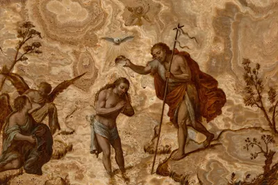 The Baptism of Christ by North Italian School — digital art print download