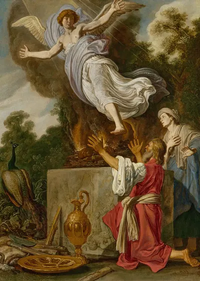 The Sacrifice of Manoah by Pieter Lastman, 1624 — digital art print download