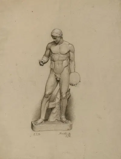 (Untitled) (Greco-Roman Discus Thrower) by Кеньон Кокс, 1873 — digital art print download