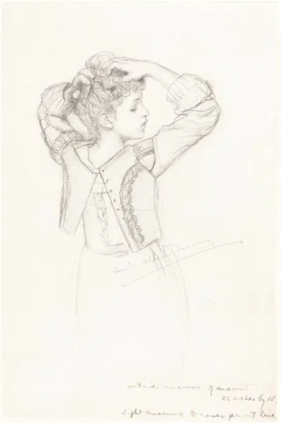 Young Girl Dressing by Лаура Тереза Альма-Тадема, c. 1889 — digital art print download