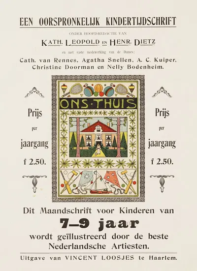 Ons thuis by Vincent Loosjes, 1902 — digital art print download
