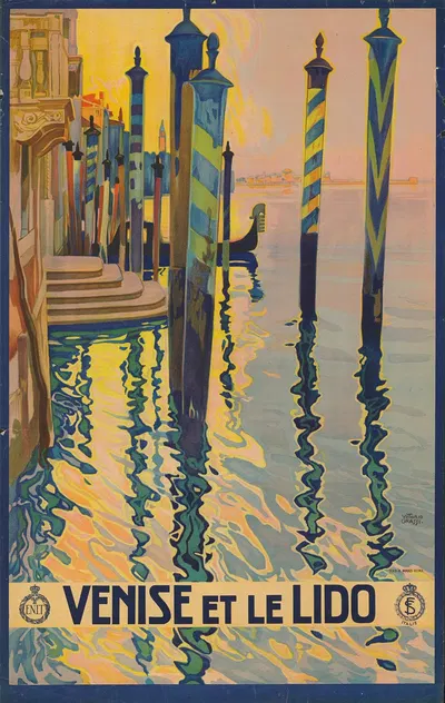 Venise et le Lido by Vittorio Grassi, 1920 — digital art print download