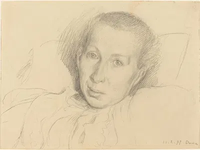 The Artist's Sister, Marie von Kalckreuth by Леопольд фон Калькреут, 1897 — digital art print download