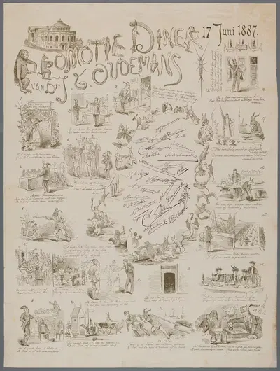 Johannes Theodorus Oudemans by Braakensiek lith., 1887 — digital art print download