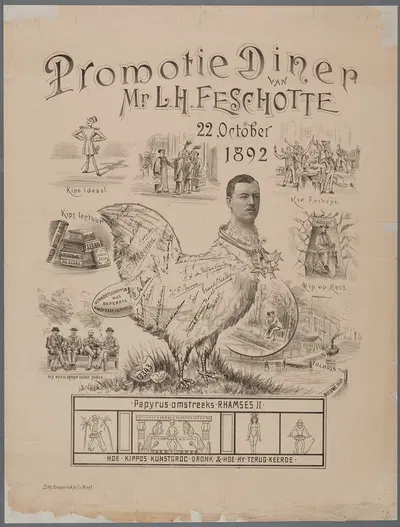 Louis Henri Feschotte by Dieperink & Co, Lith., 1892 — digital art print download