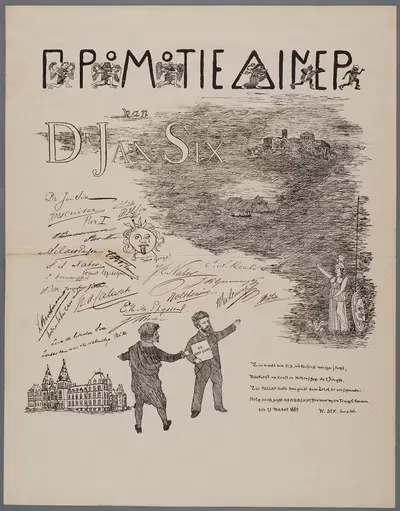 Jan Six by W. Six, 1885 — digital art print download