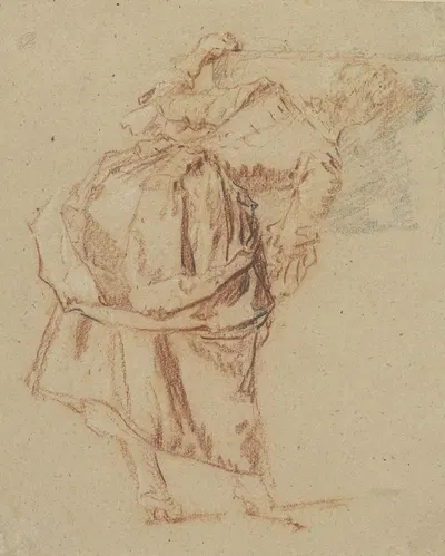 A Young Woman Looking in a Mirror by Николас Ланкре, 1742-1743 — digital art print download