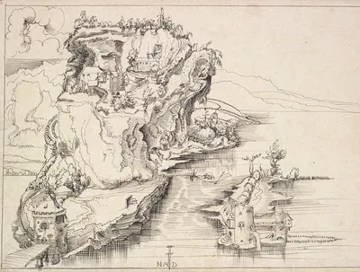 Bergwerk by Niklaus Manuel, 1515 — digital art print download