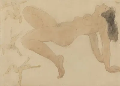 Studies of Nude Dancers by Odilon Roche, 1918-1947 — digital art print download