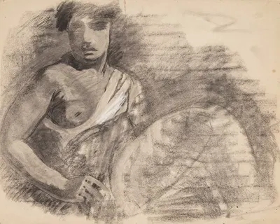 Kvindelig model 2 by Олуф Хартманн, 1900 – 1904 — digital art print download