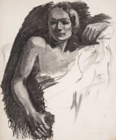 Kvindelig model by Олуф Хартманн, 1900 – 1904 — digital art print download