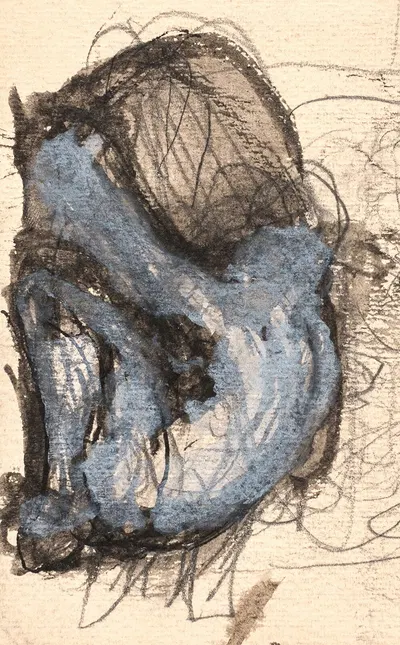 Studie af knælende, foroverbøjet figur by Олуф Хартманн, 1878 – 1909 — digital art print download