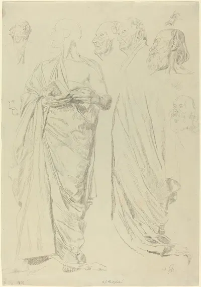 Studies of Men in Togas by Отто Грейнер — digital art print download