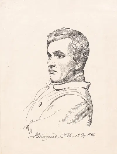 J. Th. Lundbye by П. К. Сковгорд, 1845 — digital art print download