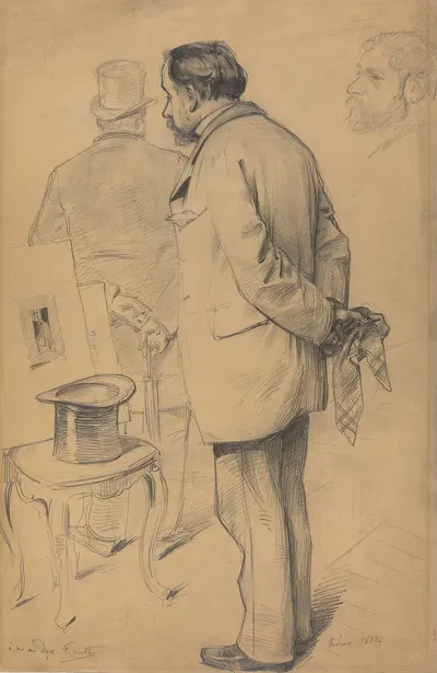 Edgar Degas by Поль Матэ, 1882 — digital art print download