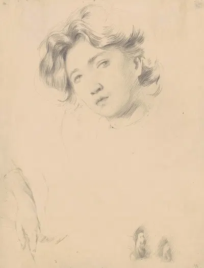 Study of a Girl by Philip Leslie Hale, 1887-1920 — digital art print download
