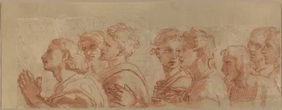 Eight Apostles by Raphael, c. 1514 — digital art print download