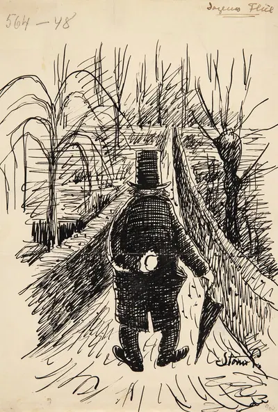 Blad til 'Dagens flue' by Роберт Шторм Петерсен, 1943 - 1944 — digital art print download