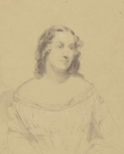 Mrs. Sylvanus D. Lewis (Estelle Anna Blanche Robinson) by Seth Wells Cheney, 1848-1856 — digital art print download
