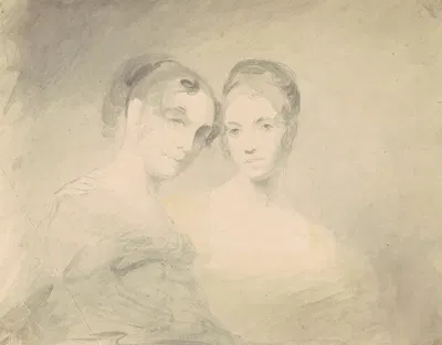 Two Women (recto) by Seth Wells Cheney — digital art print download