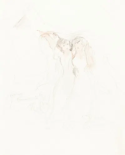 Two Girls under a Cloak by Sir David Wilkie — digital art print download