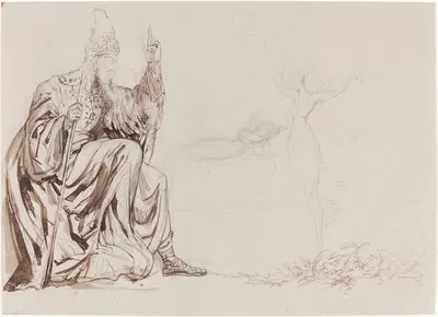 A Magician by Sir George Hayter, c. 1826 — digital art print download