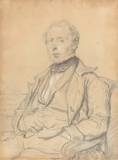 Victor-Auguste de Saint-Rémy by Теодор Шассериу, c. 1850 — digital art print download