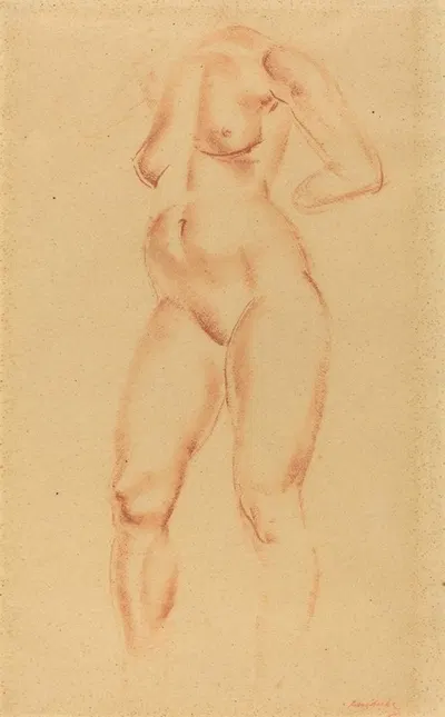 Nude by Вильгельм Лембрук — digital art print download