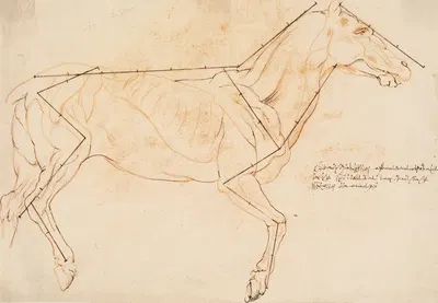 Anatomisk og proportionsstudie. En hest by Willem Panneels, 1628 – 1630 — digital art print download