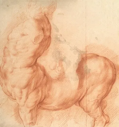 Centaur Tamed. Antique sculpture seen from the left by Willem Panneels, 1628 — digital art print download