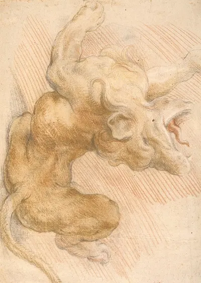 Samson Breaking the Lion's Jaw. The Lion by Willem Panneels, 1628 – 1629 — digital art print download