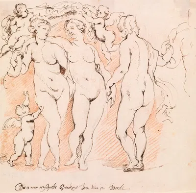 The Three Graces by Willem Panneels, 1628 – 1630 — digital art print download