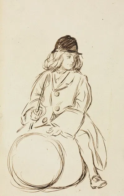 Portrait of Little Corbauld by Charles Samuel Keene — digital art print download