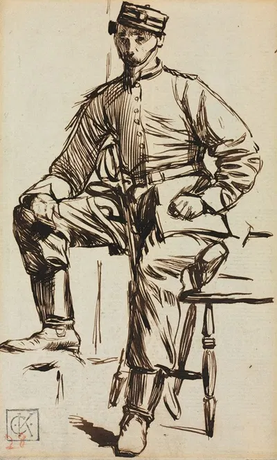 Charles Keene as a Volunteer by Charles Samuel Keene — digital art print download