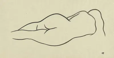 Reclining Nude Woman by Ananda K. Coomaraswamy — digital art print download