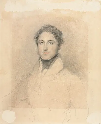 Portrait of a Man by Andrew Morton, 1828 — digital art print download