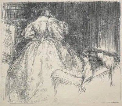 The Fantastic Dress by Чарльз Хаслвуд Шеннон, 1890 — digital art print download