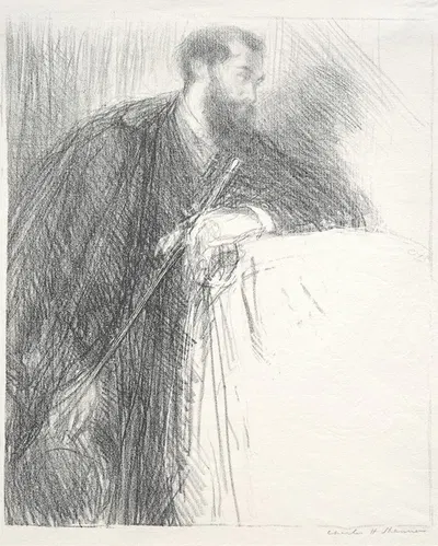 Lucien Pissarro by Чарльз Хаслвуд Шеннон, 1895 — digital art print download