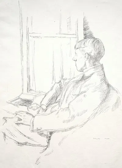 Aubrey Vincent Beardsley by Уильям Ротенштейн — digital art print download