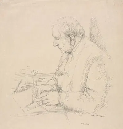 Sir Francis Seymour Haden by Уильям Ротенштейн, 1897 — digital art print download
