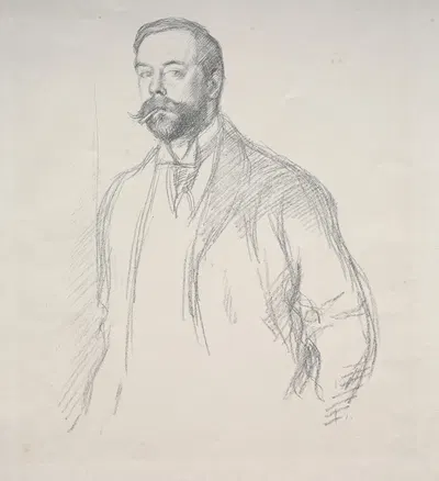 John Singer Sargent by Уильям Ротенштейн — digital art print download