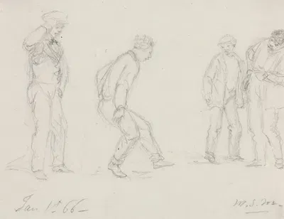 The Jig by Уильям Сидни Маунт, c. 1866 — digital art print download