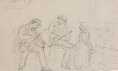 Tuning by Уильям Сидни Маунт, 1867 — digital art print download