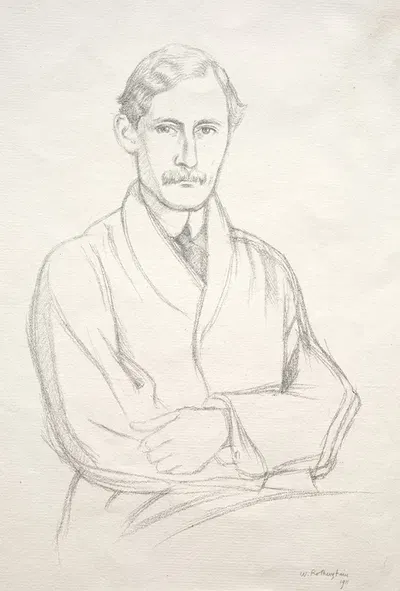 J. E. Spingarn by Уильям Ротенштейн, 1911 — digital art print download
