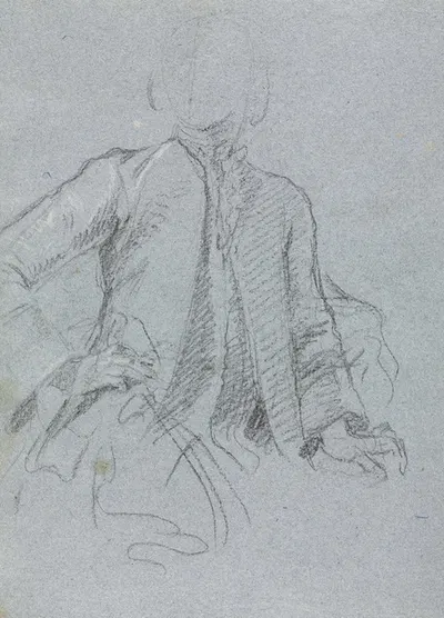 Verona Sketchbook: Gentleman (page 54) by Франческо Лоренци, 1760 — digital art print download